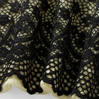 Black Mesh Bow Patchwork Tank Top - Thumbnail 4