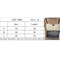 Black Mesh Bow Patchwork Tank Top - Thumbnail 6