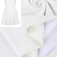 White Spaghetti Strap Mini Dress - Thumbnail 8