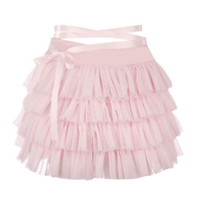 Sweet Bow Ruffle Layer Bandage A-Line Skirt - Thumbnail 5