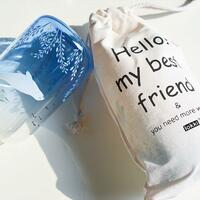 Whale Sea Animals Gradient Blue Drinking Glass Cup Water Bottle - Thumbnail 9