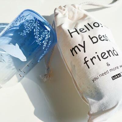 Whale sea animals gradient blue drinking glass cup water bottle