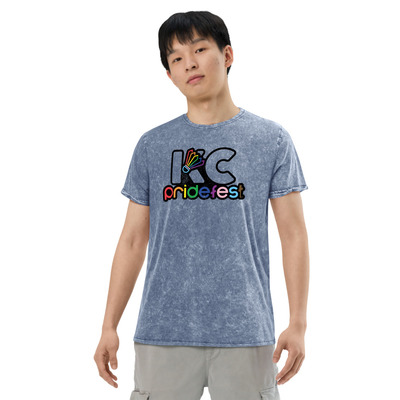 KC Pridefest 2023 Denim washed T-shirt