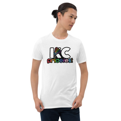 Kc pridefest 2023 white unisex t-shirt