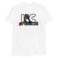 KC Pridefest 2023 White Unisex T-shirt - Thumbnail 4