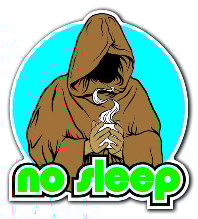 NO SLEEP - Vinyl Sticker