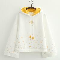 Space Star Trumpet Sleeve Hoodie Sweatshirt - Thumbnail 2