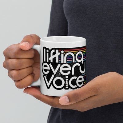 Lifting every voice kansas city 2023 white glossy mug - Thumbnail 1