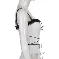 Lace Shoulder Bow Tank Top - Thumbnail 8