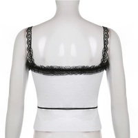 Lace Shoulder Bow Tank Top - Thumbnail 7
