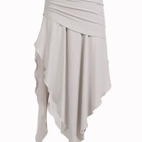 Drawstring Split Low Rise Maxi Skirt - Thumbnail 6