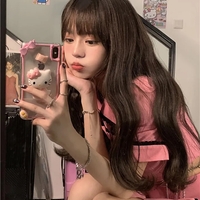 2PCS Pink Plaid Lapel Bow Puff Sleeve Crop Top + Mini Skirt - Thumbnail 2