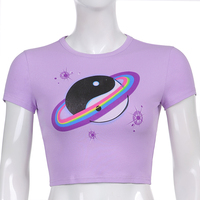 Purple Ying Yang Short Sleeve Shirt  - Thumbnail 8