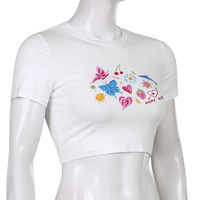 Dolphin Print Short Sleeve T-shirt  - Thumbnail 6