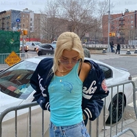 Blue Dolphin Rhinestone Tank Top - Thumbnail 1