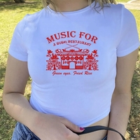 Sushi Restaurant Print Short Sleeve T-shirt  - Thumbnail 4