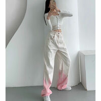 Pink Ombre High Waist Denim Jeans - Thumbnail 2