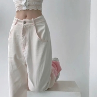 Pink Ombre High Waist Denim Jeans - Thumbnail 4