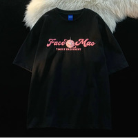 Pink Planet Print Short Sleeve T-shirt  - Thumbnail 4