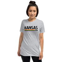 Kansas Rainbow Unisex T-shirt  - Thumbnail 4