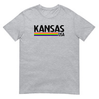 Kansas Rainbow Unisex T-shirt  - Thumbnail 5