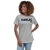 Kansas USA Transgender Womens T-shirt - Thumbnail 1