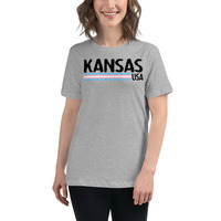 Kansas USA Transgender Womens T-shirt - Thumbnail 3