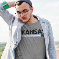 Kansas USA Transgender Unisex T-Shirt - Thumbnail 1