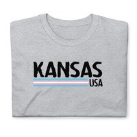 Kansas USA Transgender Unisex T-Shirt - Thumbnail 4