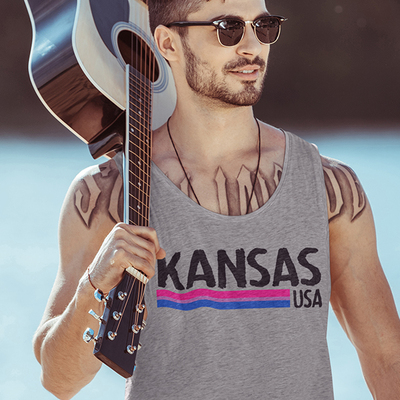 Kansas usa bi-sexual unisex tank top