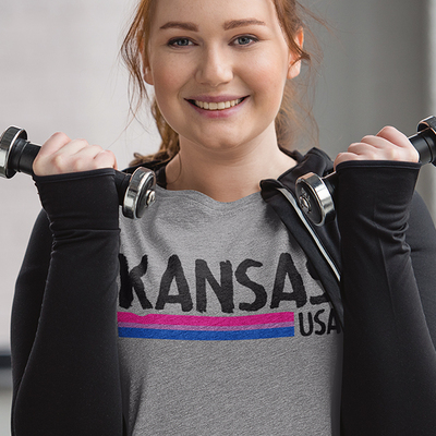 Kansas usa bi-sexual women's relaxed t-shirt