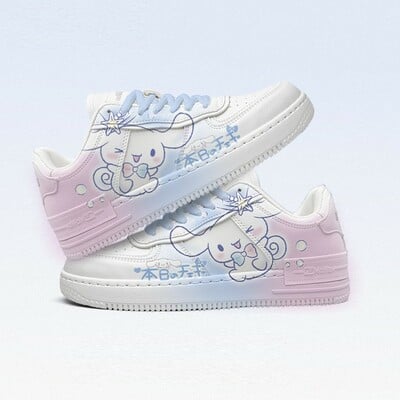Cinnamoroll my melody kuromi kitty pompompurin hand painted cute girl women pastel sporty sneakers running shoes