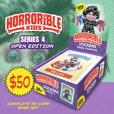 Horrorible kids trading cards - series 4 base set mini box *open edition - Thumbnail 2