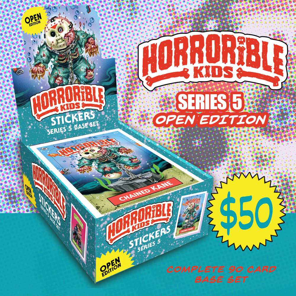 Horrorible Kids Trading Cards - Series 5 Base Set Mini Box *OPEN