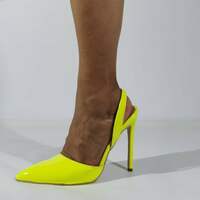 Pointed Toe Shallow Summer Dress Pumps Buckle Embellished Women Shoes - Thumbnail 2