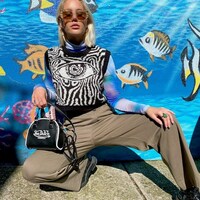 Eye Print Sweater Vest  - Thumbnail 6