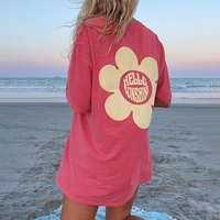 Sunflower Print Short Sleeve T-shirt  - Thumbnail 4