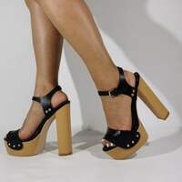 Rhinestone Sandals for Women Flat Fashion Yellow Gladiators Heels Black Leather Heel Boot Top Trending Chunky Wedge Heel Sandals Tan Wedge - Thumbnail 2