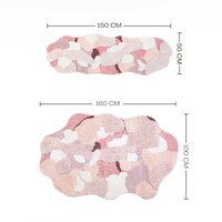 Pink Sakura Cherry Blossom Snow Flower Nature Soft Mat Moss Rugs Carpets Decor - Thumbnail 9