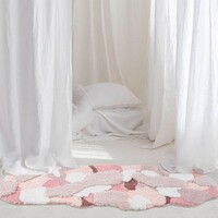 Pink Sakura Cherry Blossom Snow Flower Nature Soft Mat Moss Rugs Carpets Decor - Thumbnail 1