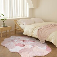 Pink Sakura Cherry Blossom Snow Flower Nature Soft Mat Moss Rugs Carpets Decor - Thumbnail 2