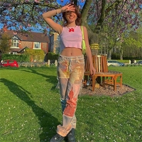 Pink Flower Print Tank Top - Thumbnail 7