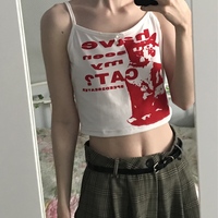 Cat Print Tank Top  - Thumbnail 5