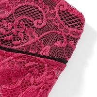 Hot Pink Lace Mesh Tube Top - Thumbnail 5