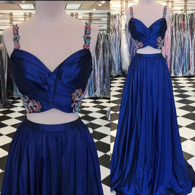 Two piece prom dresses with embroidery  - Thumbnail 1