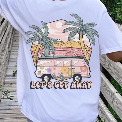 Caravan print short sleeve t-shirt  - Thumbnail 3