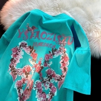 Butterfly Print Short Sleeve T-shirt  - Thumbnail 1