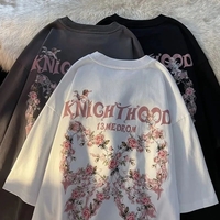 Butterfly Print Short Sleeve T-shirt  - Thumbnail 4