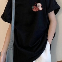 Oversized Strawberry Print Short Sleeve T-shirt  - Thumbnail 5