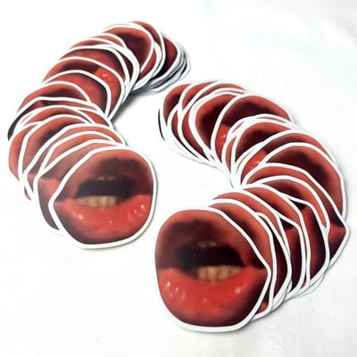 Cobra lips - vinyl sticker - Thumbnail 1